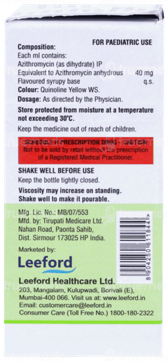 Azrolid 200 Suspension 15Ml Azrolid 200 Suspension 15Ml